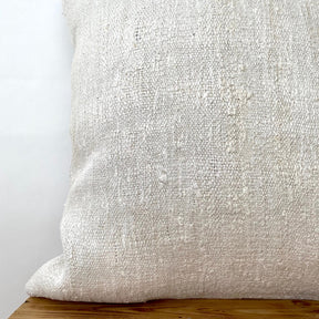 Cosima - White Hemp Pillow Cover