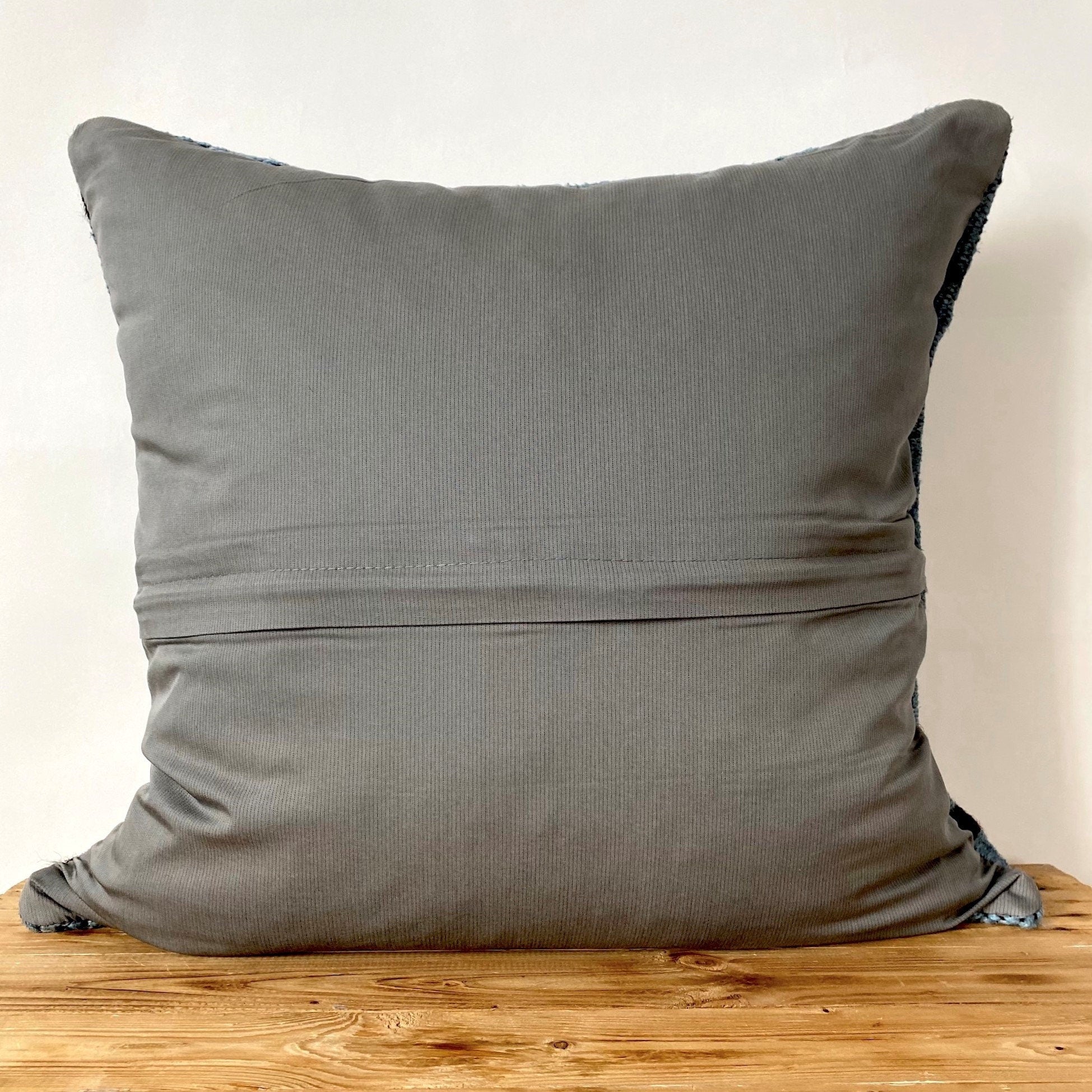 Cosette - Blue Hemp Pillow Cover