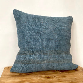 Cosette - Blue Hemp Pillow Cover