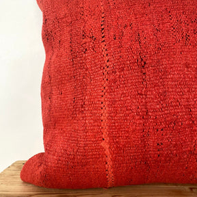 Yoland - Red Hemp Pillow Cover