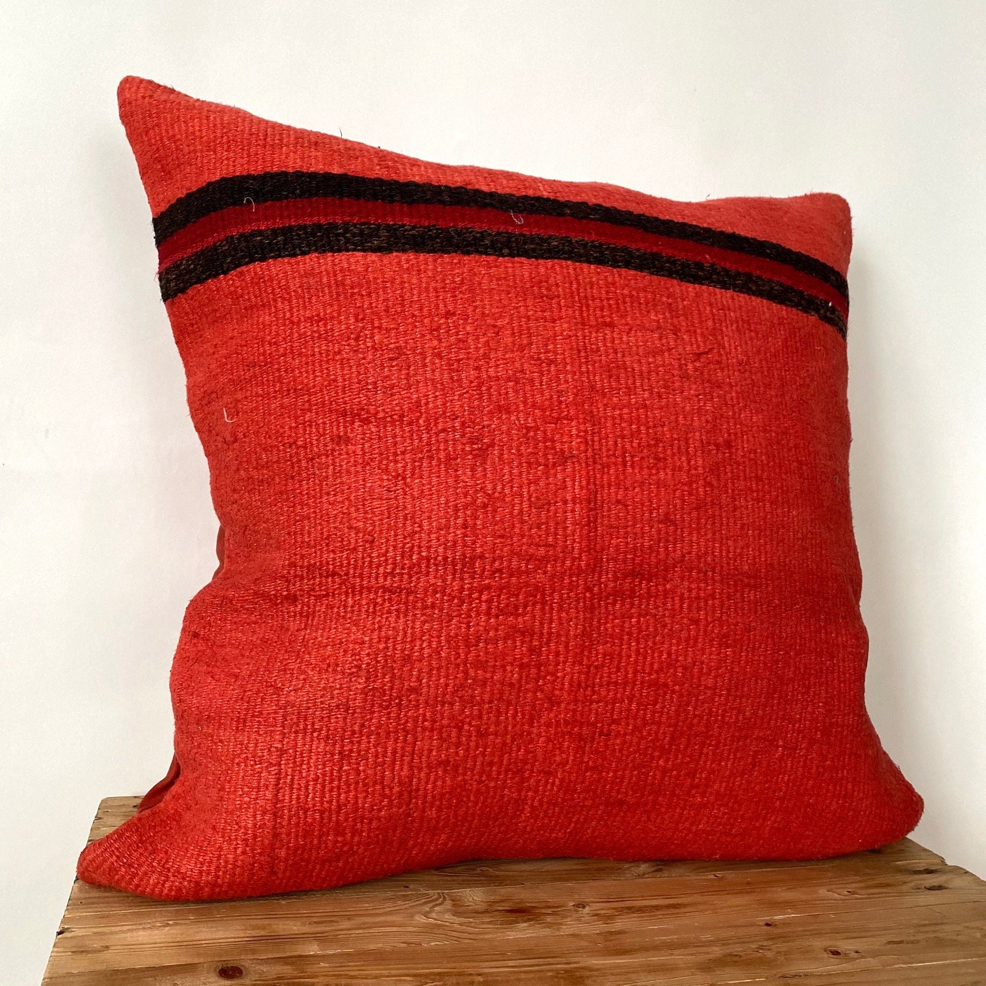 Ysolina - Red Hemp Pillow Cover