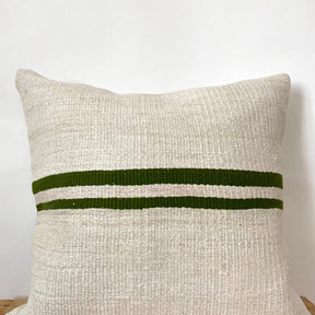 Tulla - White Hemp Pillow Cover