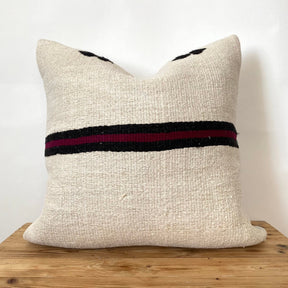 Terena - White Hemp Pillow Cover