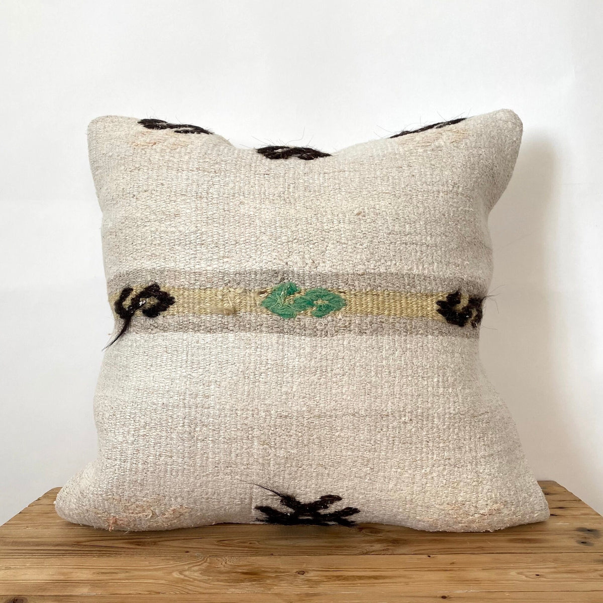 Tirza - White Hemp Pillow Cover