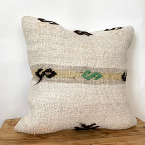 Tirza - White Hemp Pillow Cover