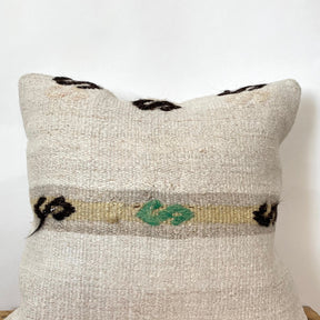 Tirza - White Hemp Pillow Cover