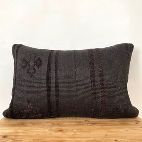 Lenora - Brown Hemp Pillow Cover