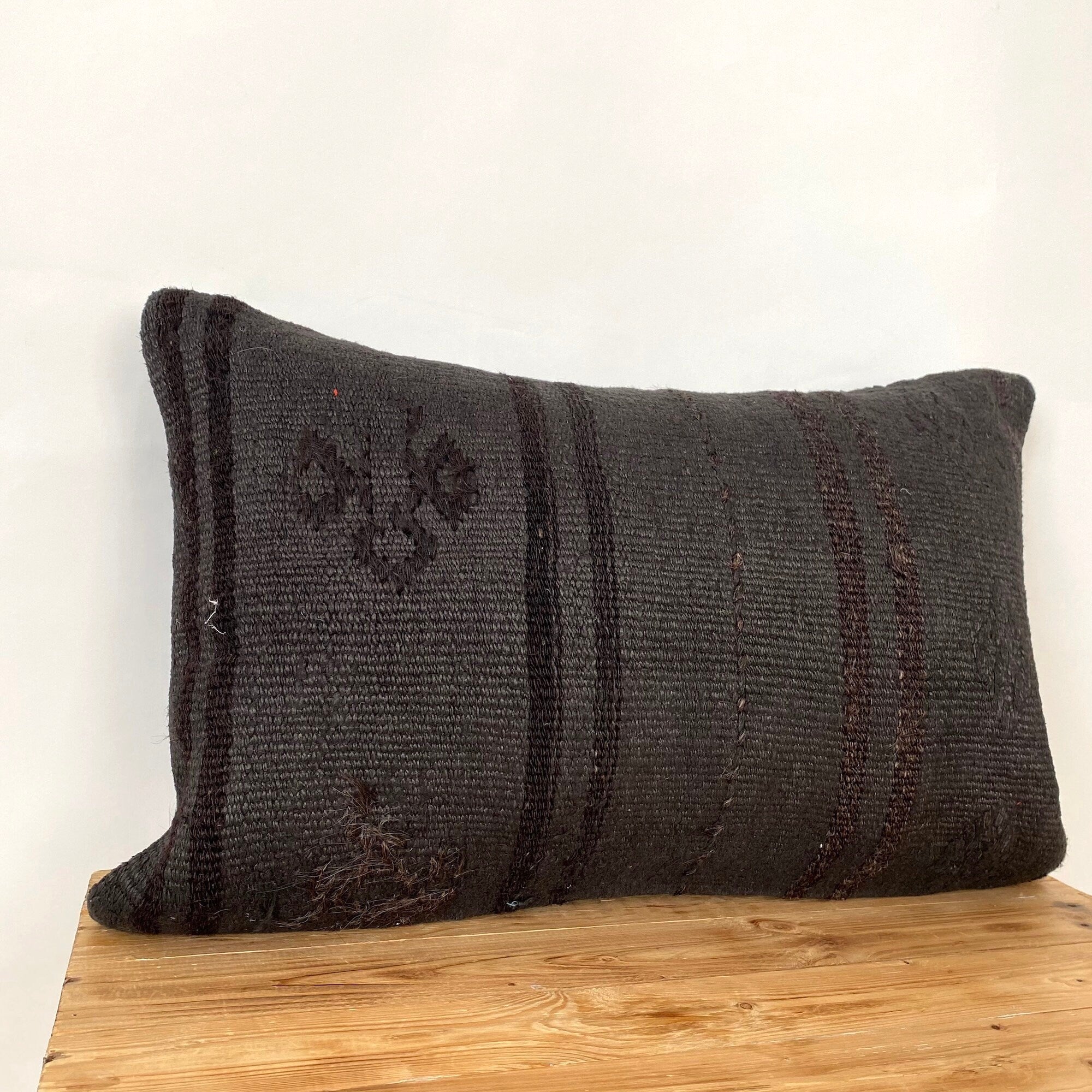 Lenora - Brown Hemp Pillow Cover