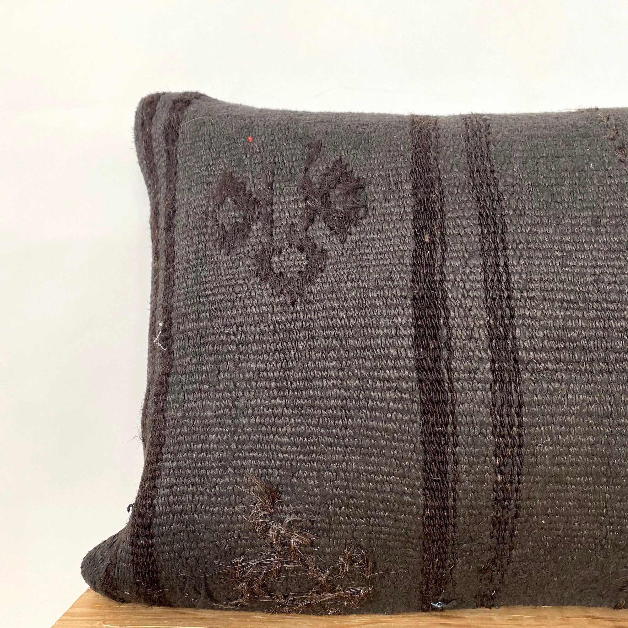 Lenora - Brown Hemp Pillow Cover