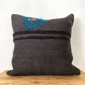 Lenore - Brown Hemp Pillow Cover