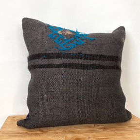 Lenore - Brown Hemp Pillow Cover