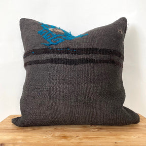 Lenore - Brown Hemp Pillow Cover