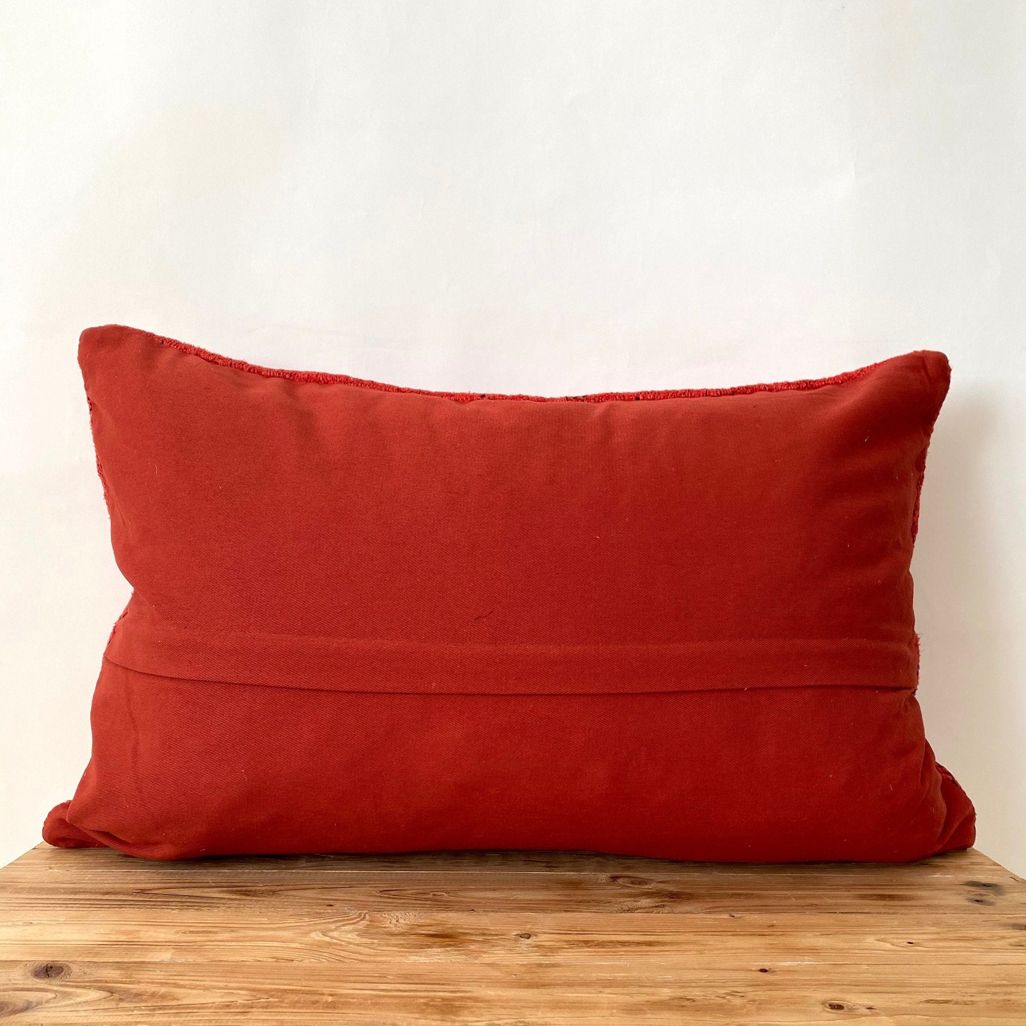 Halia - Red Hemp Pillow Cover