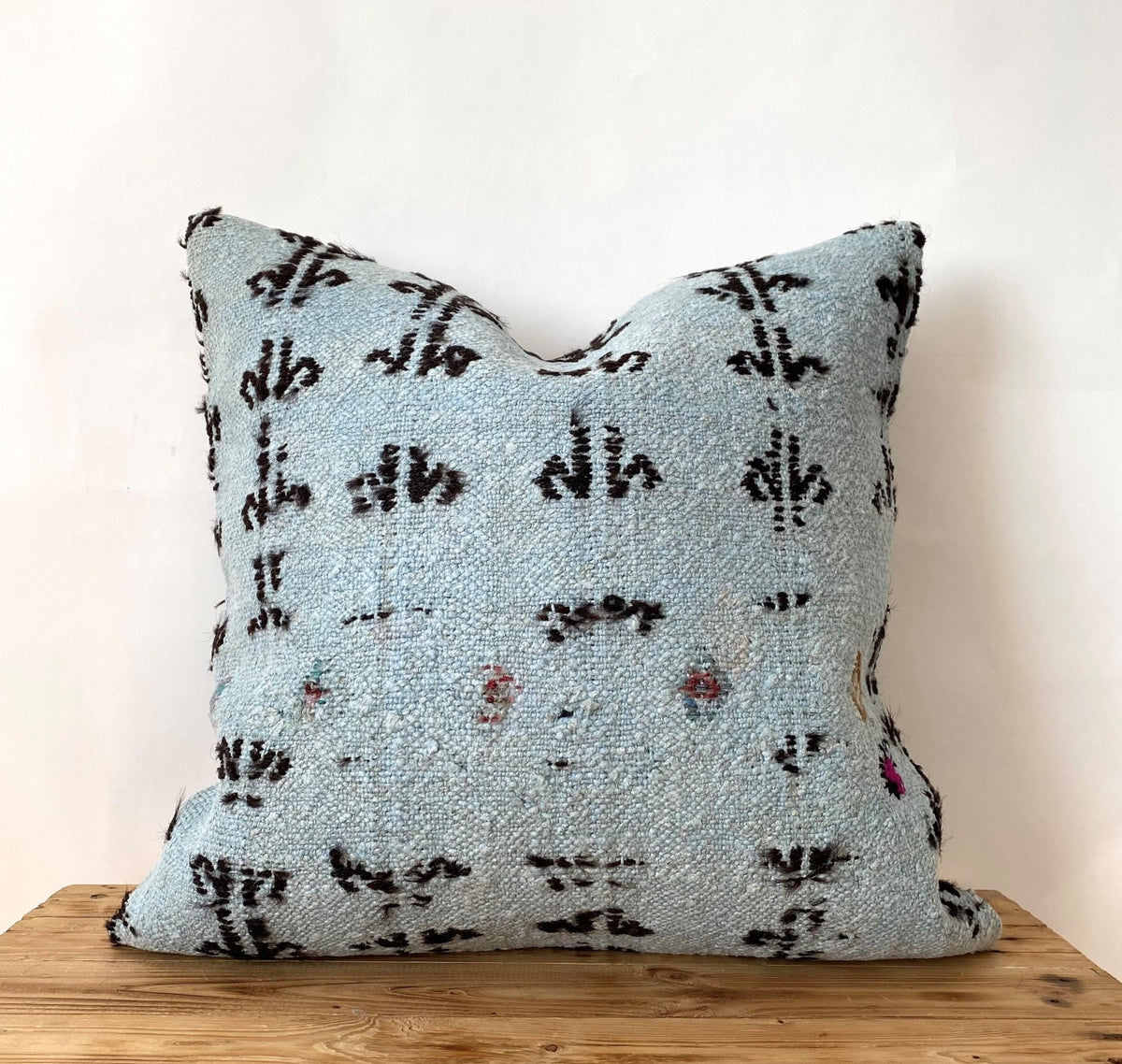 Caledonia - Blue Hemp Pillow Cover