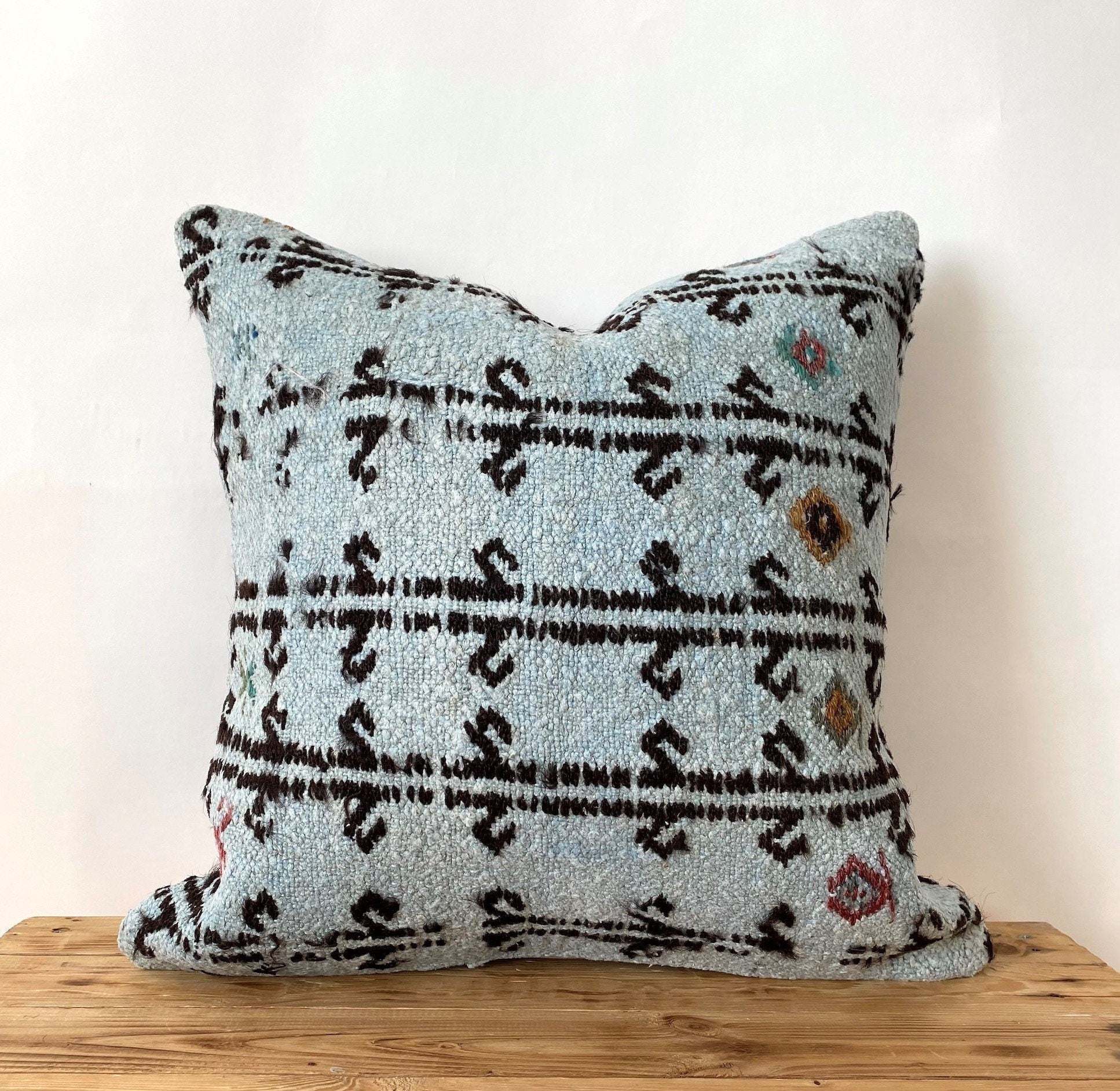 Calluna - Blue Hemp Pillow Cover