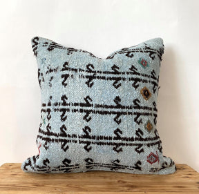 Calluna - Blue Hemp Pillow Cover