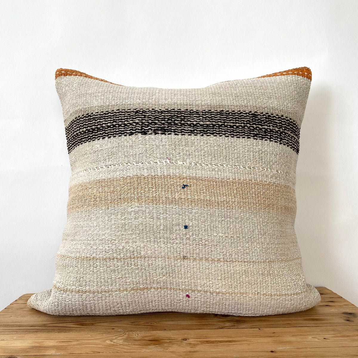 Thalina - White Hemp Pillow Cover