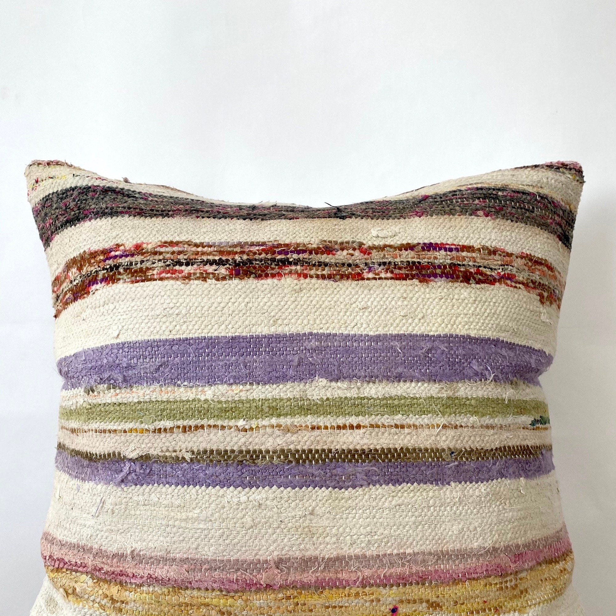 Talma - White Hemp Pillow Cover