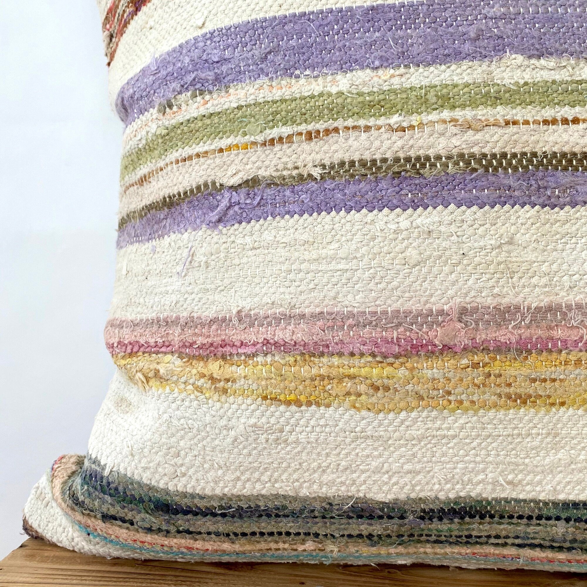 Talma - White Hemp Pillow Cover