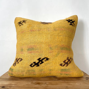 Yolia - Yellow Hemp Pillow Cover