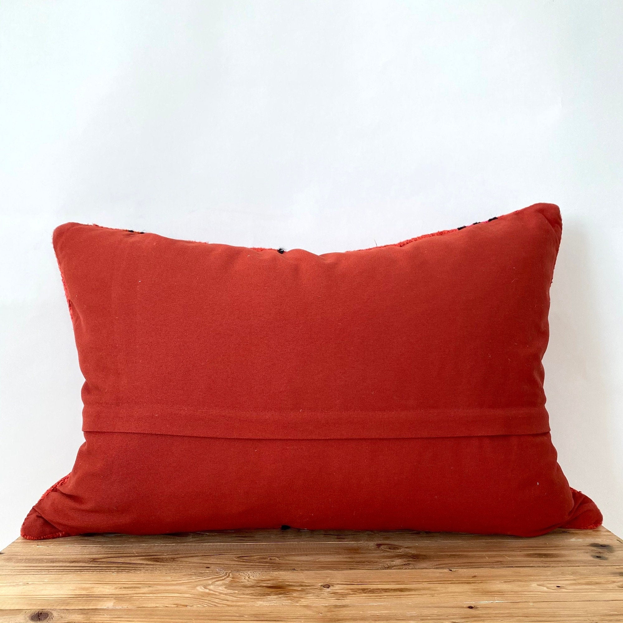 Heloise - Red Hemp Pillow Cover