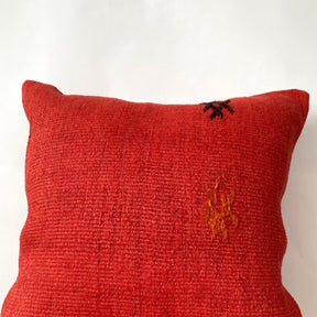 Honora - Red Hemp Pillow Cover