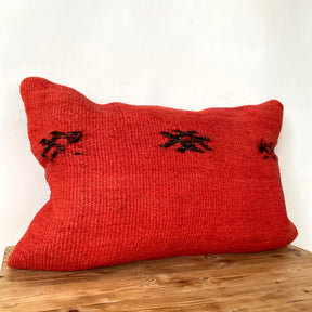 Halia - Red Hemp Pillow Cover