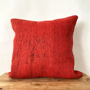 Hettie - Red Hemp Pillow Cover