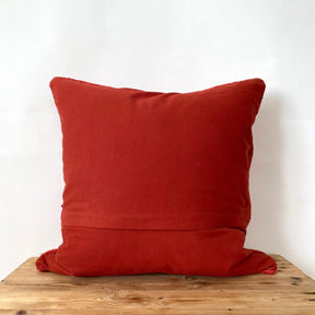 Hettie - Red Hemp Pillow Cover