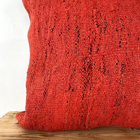 Hettie - Red Hemp Pillow Cover