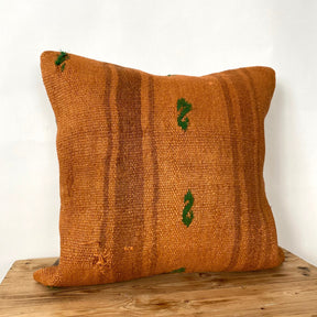 Yessenia - Orange Hemp Pillow Cover