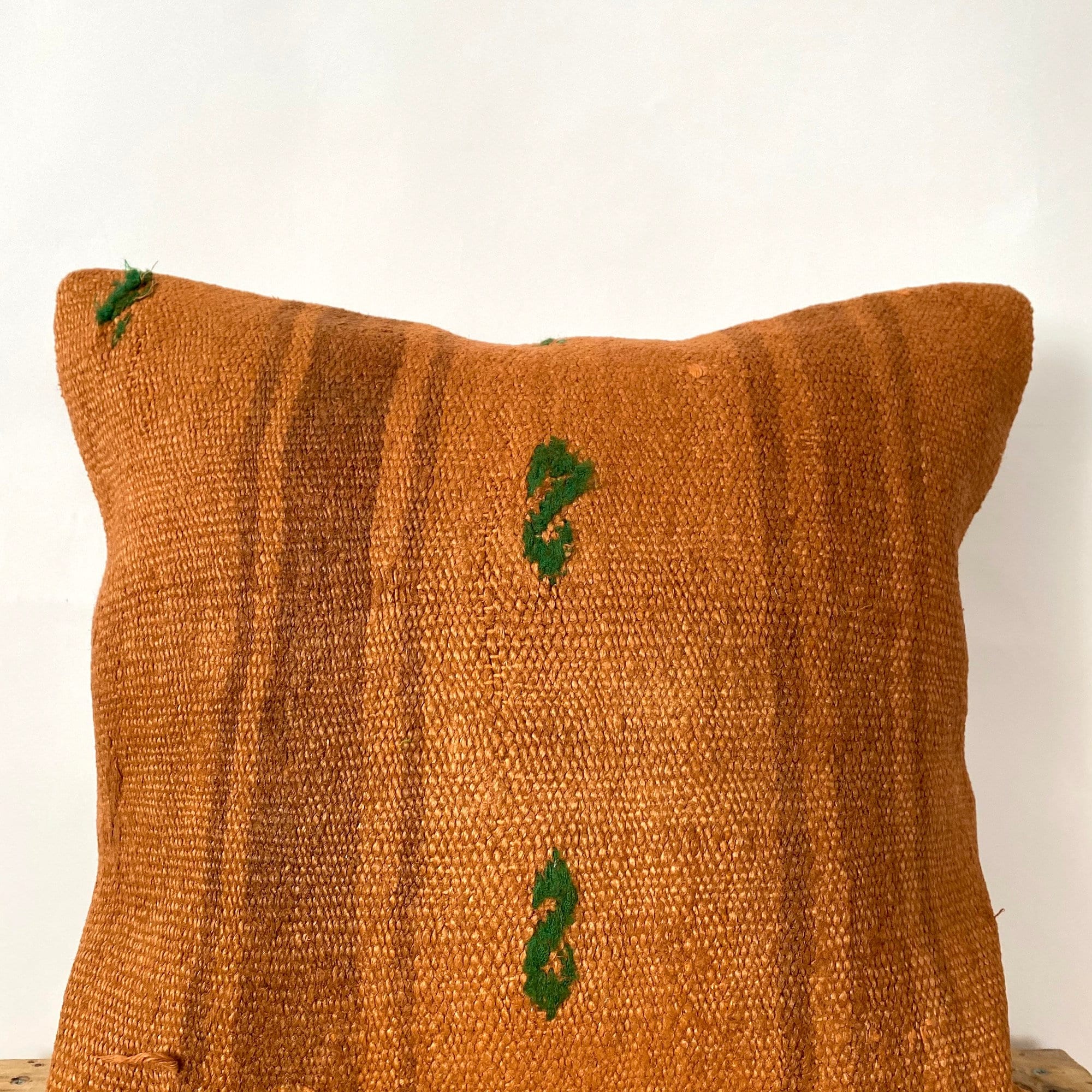 Yessenia - Orange Hemp Pillow Cover