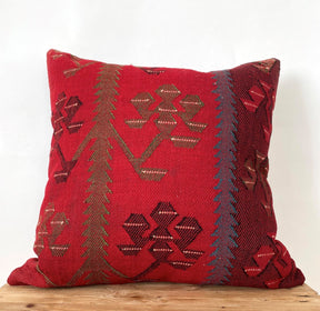 Lestari - Red Kilim Pillow Cover