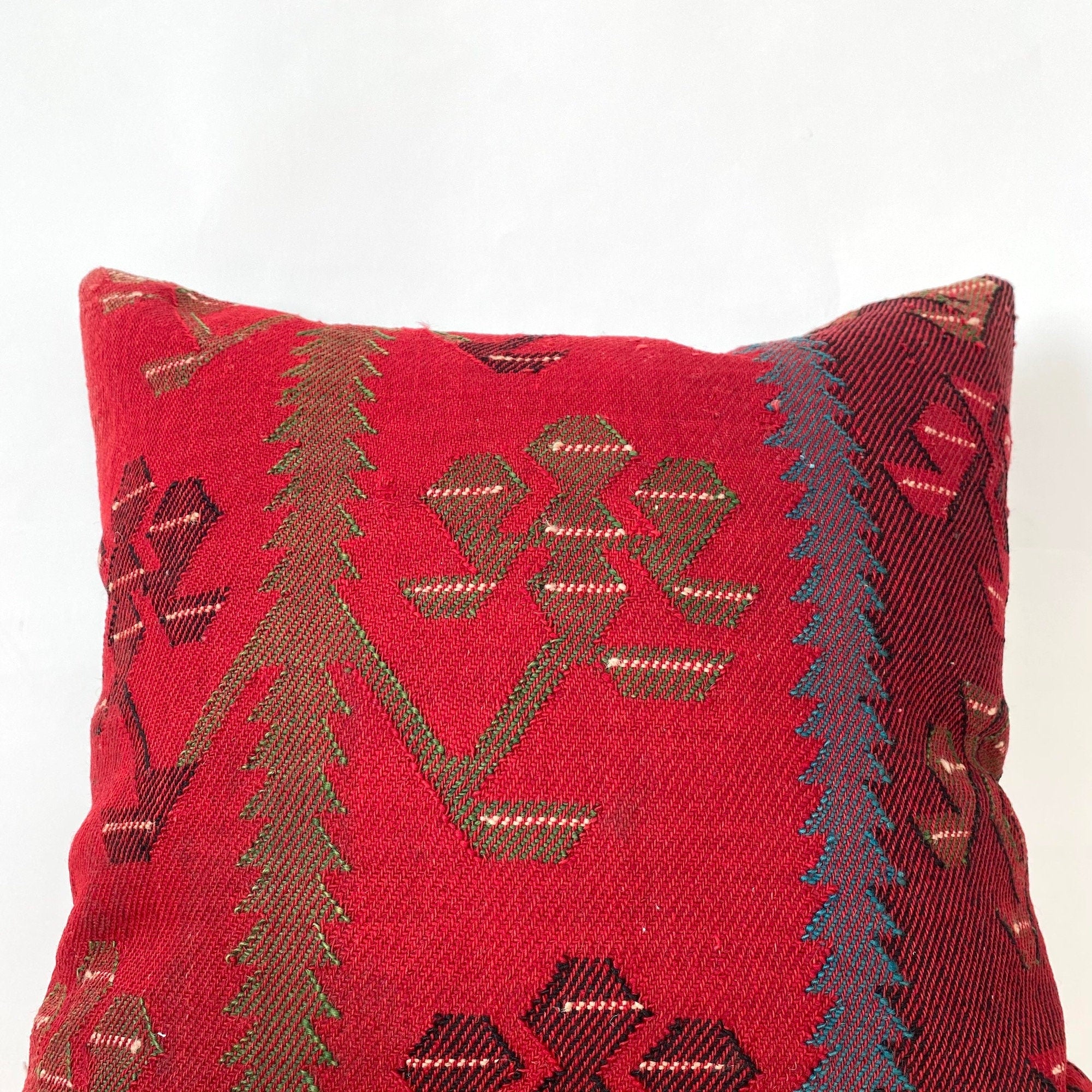 Lestari - Red Kilim Pillow Cover