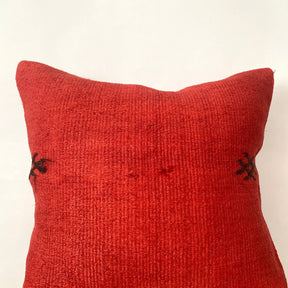 Yzabella - Red Hemp Pillow Cover