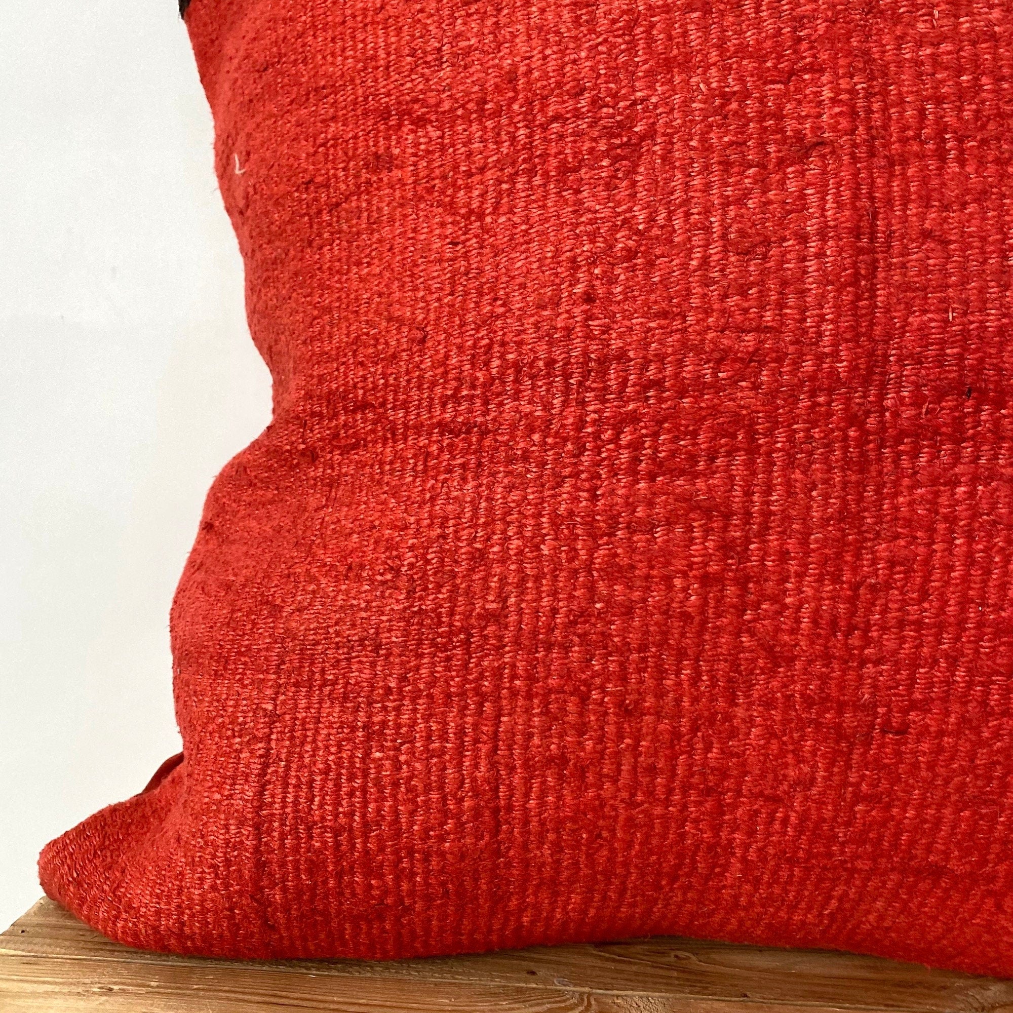 Ysolina - Red Hemp Pillow Cover