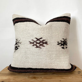 Tawny - White Hemp Pillow Cover