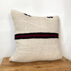 Terena - White Hemp Pillow Cover