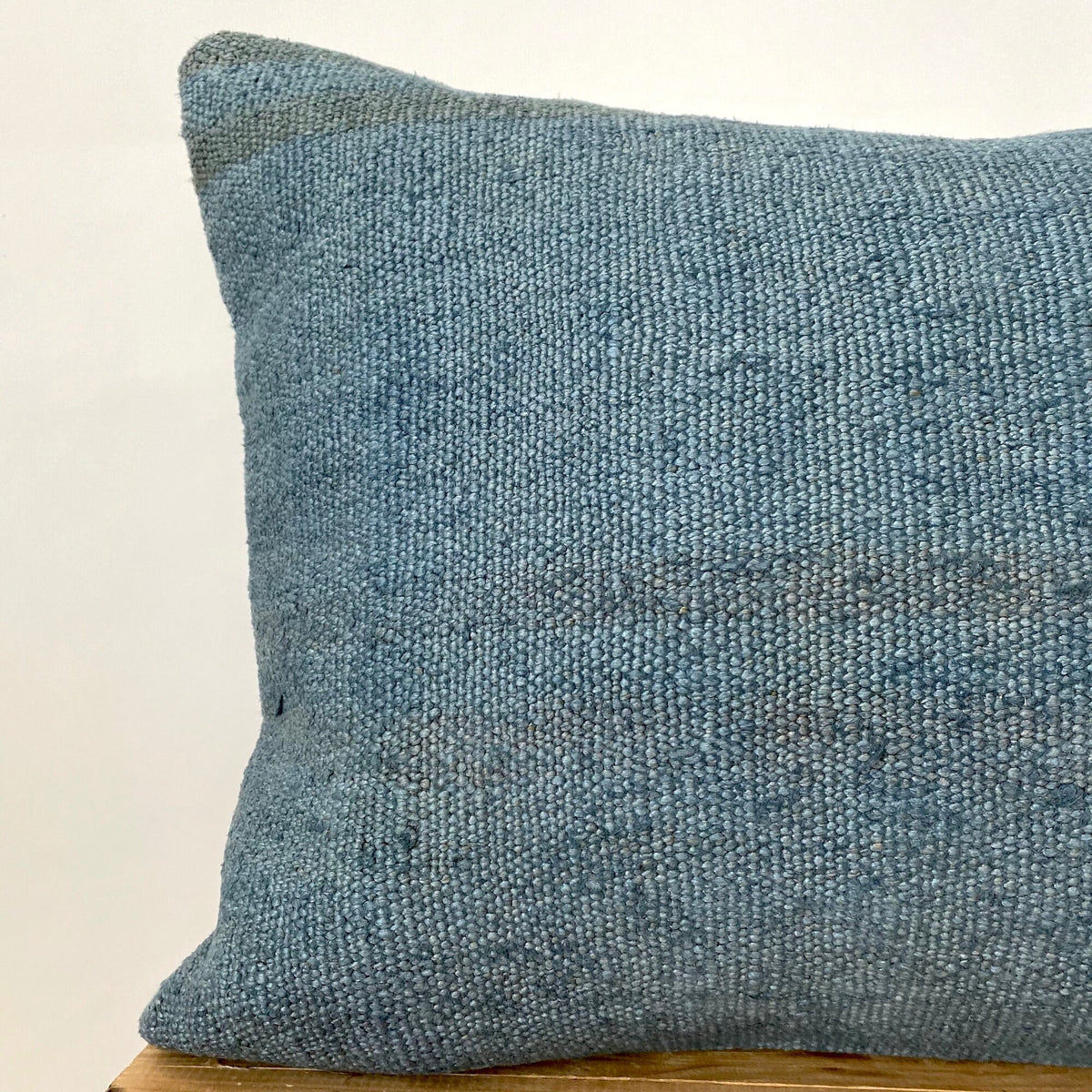 Charlotta - Blue Hemp Pillow Cover