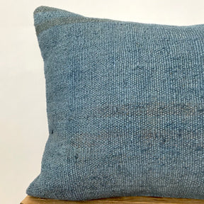 Charlotta - Blue Hemp Pillow Cover