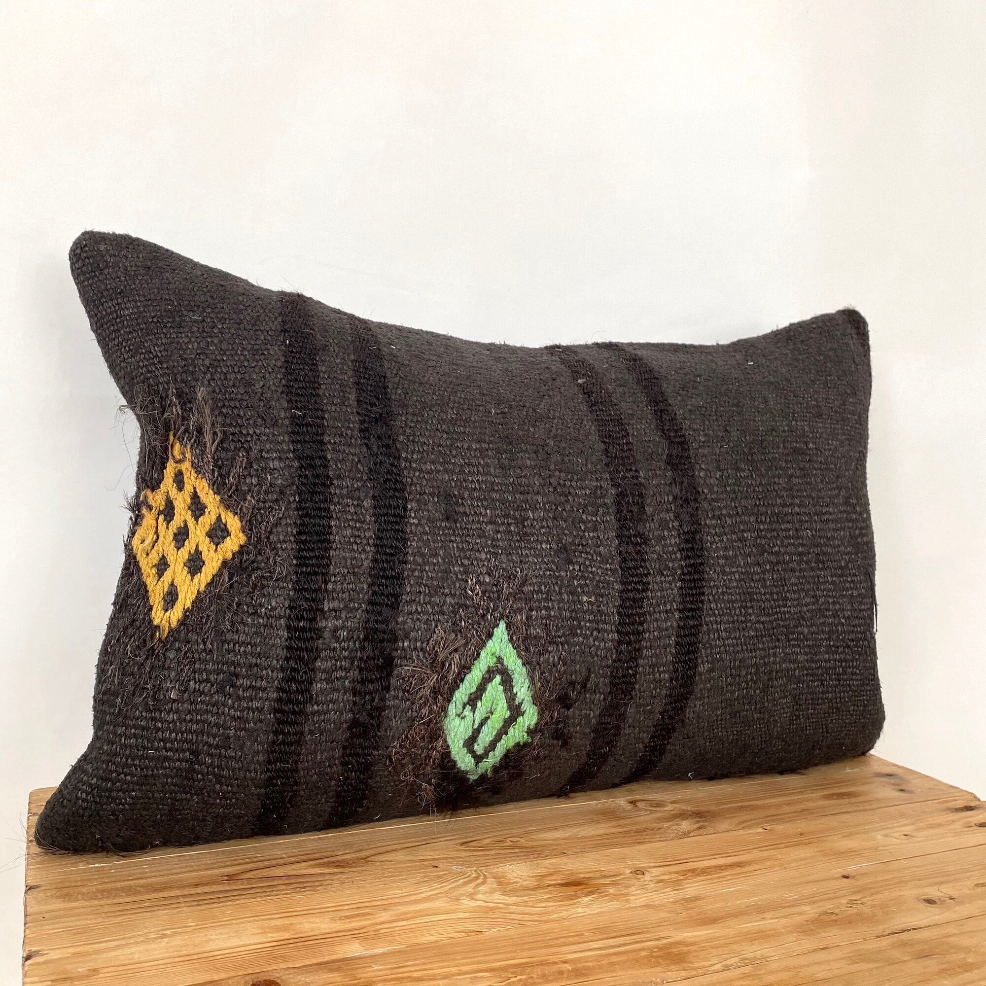 Lilias - Brown Hemp Pillow Cover