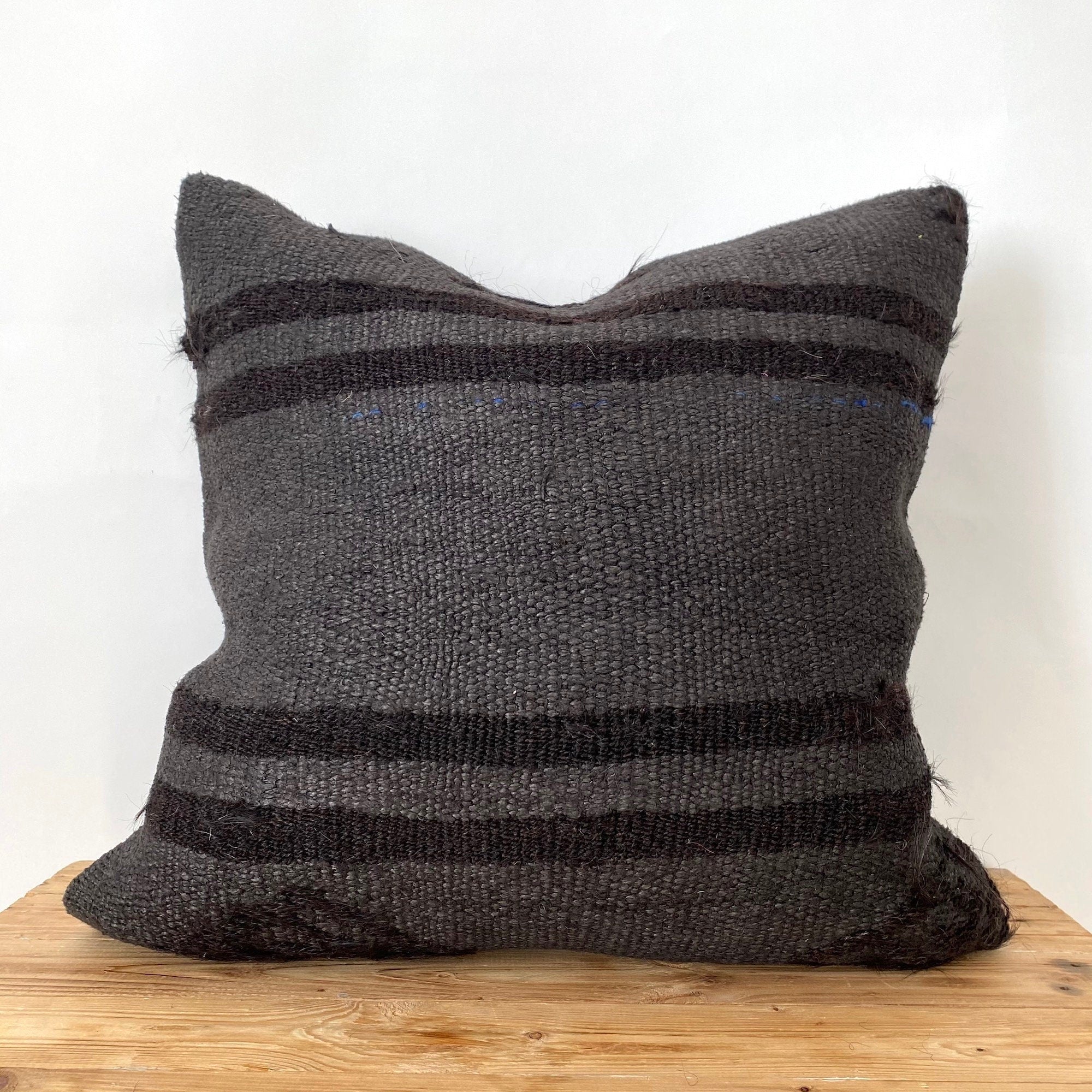 Lydian - Brown Hemp Pillow Cover