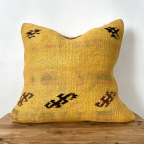 Yolia - Yellow Hemp Pillow Cover