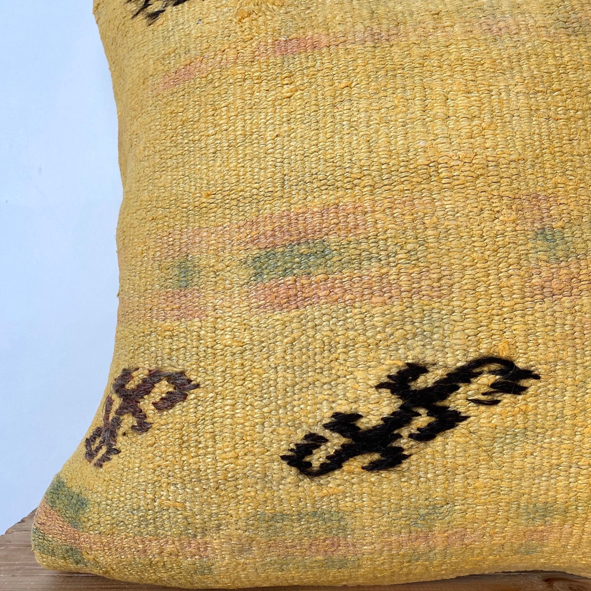 Yolia - Yellow Hemp Pillow Cover