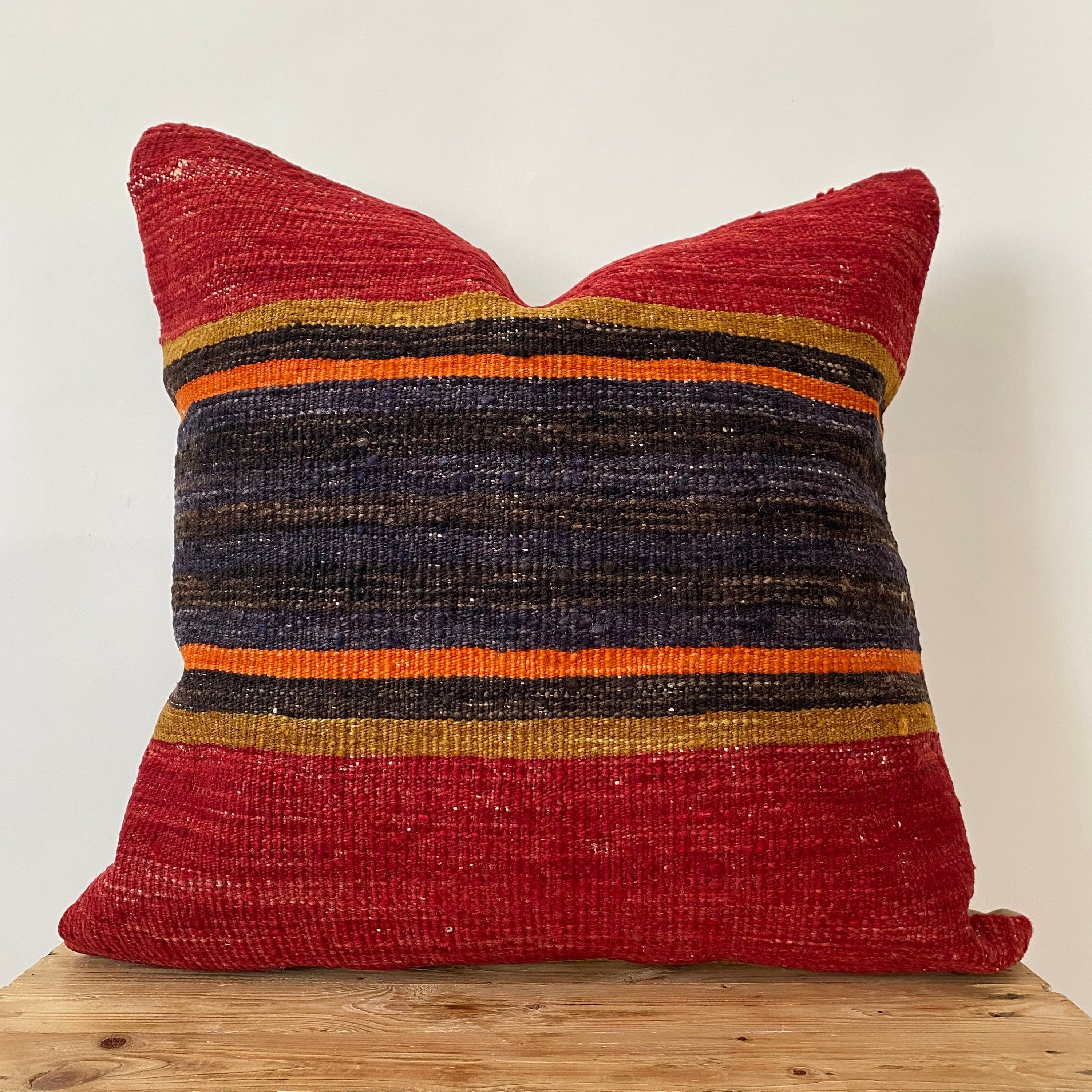 Yesenia - Red Kilim Pillow Cover