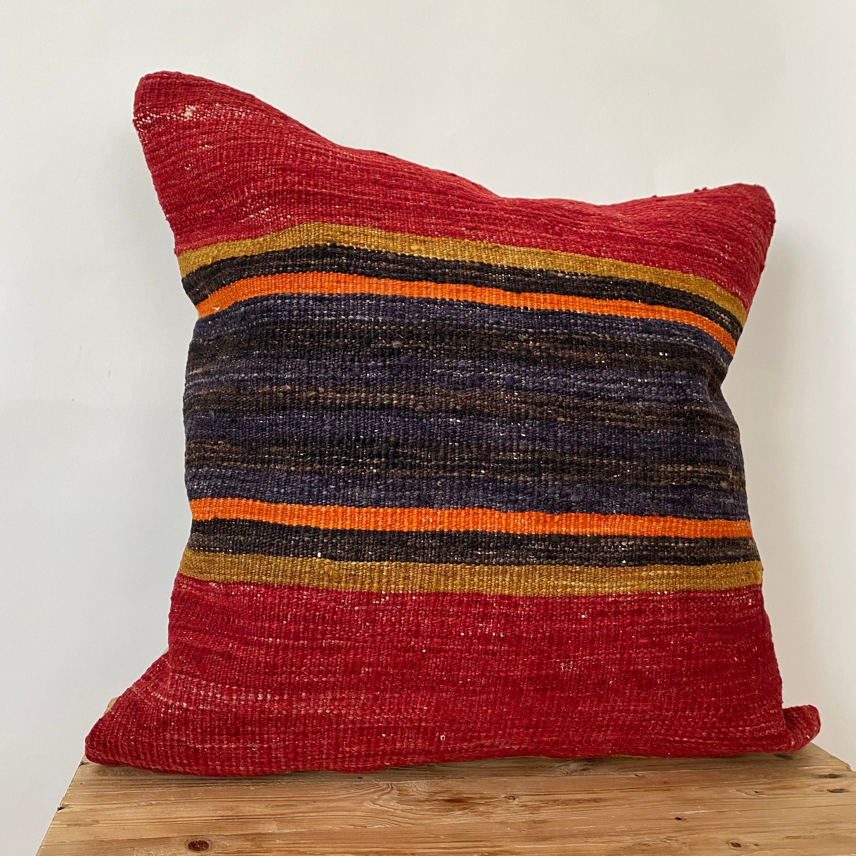 Yesenia - Red Kilim Pillow Cover