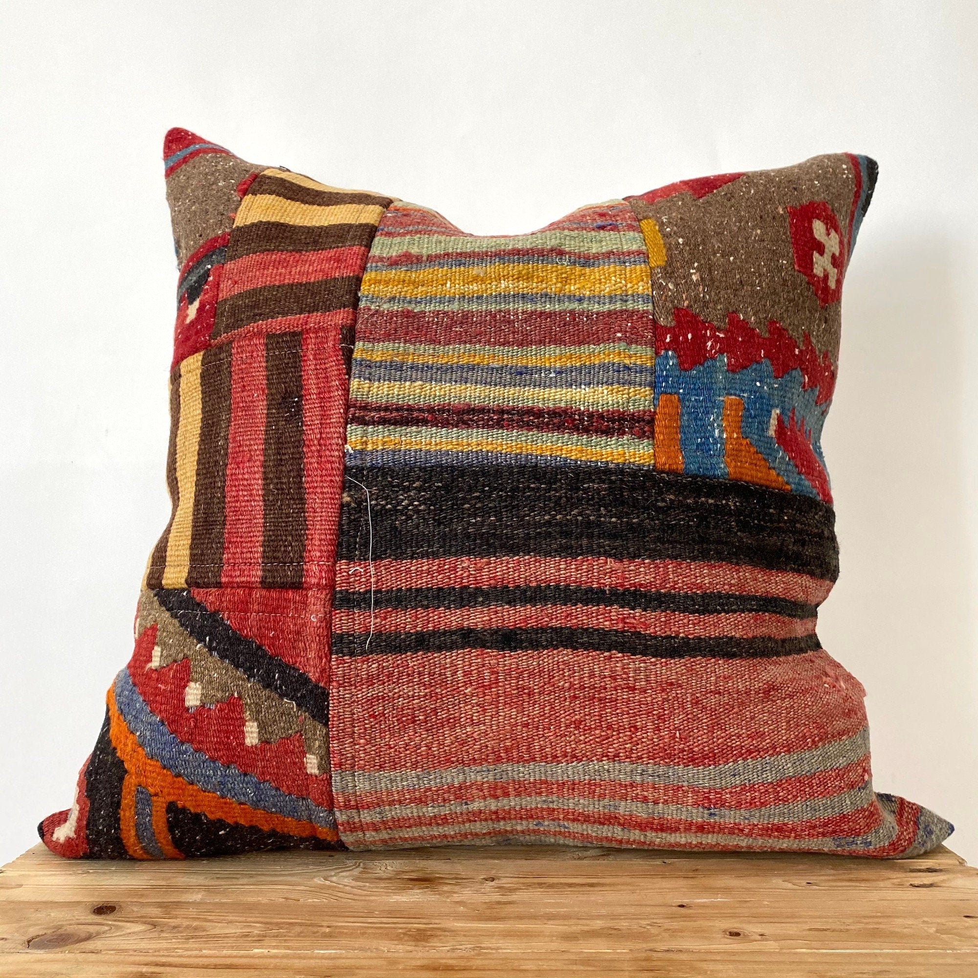 Yessenia - Multi Color Kilim Pillow Cover