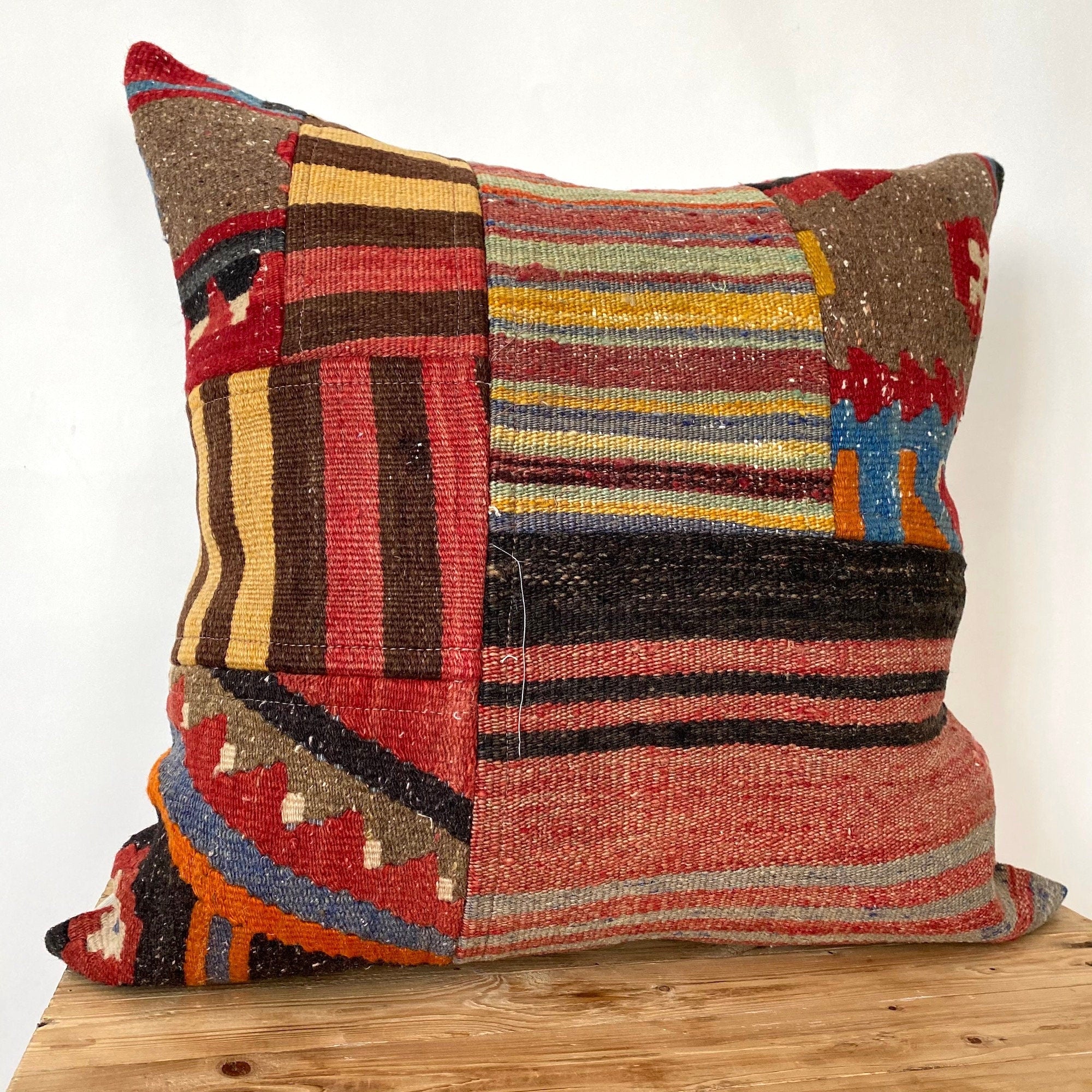 Yessenia - Multi Color Kilim Pillow Cover