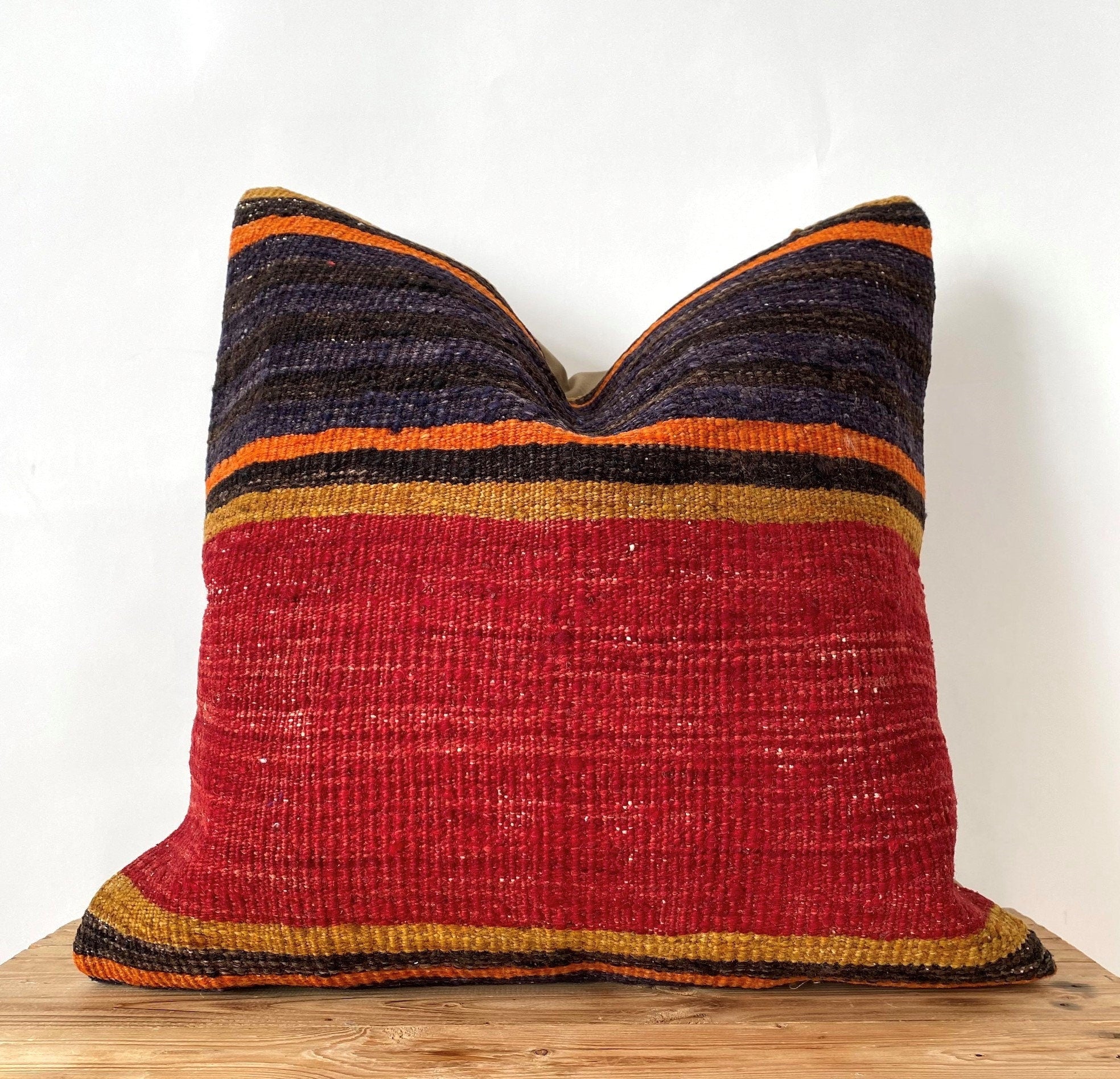 Larina - Red Kilim Pillow Cover