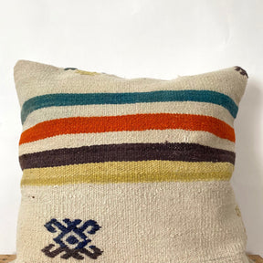 Tulip - White Hemp Pillow Cover